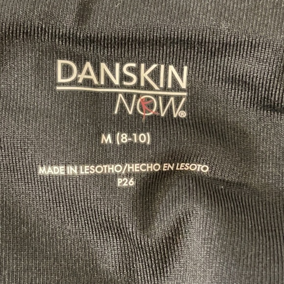 DANSKIN NOW FASHION MESH LEGGING Black Soot Print Reflective - Picture 8 of 13